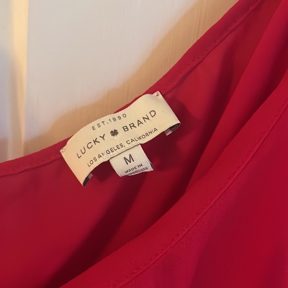 Lucky Brand Fuschia One Shoulder Top - Picture 3 of 5